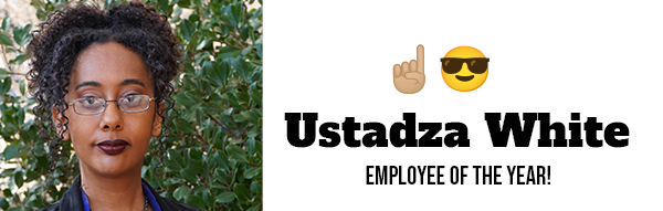 Ustadza White - employee of the month