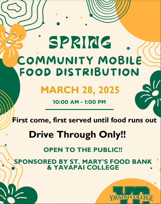 spring mobile food distribution flyer